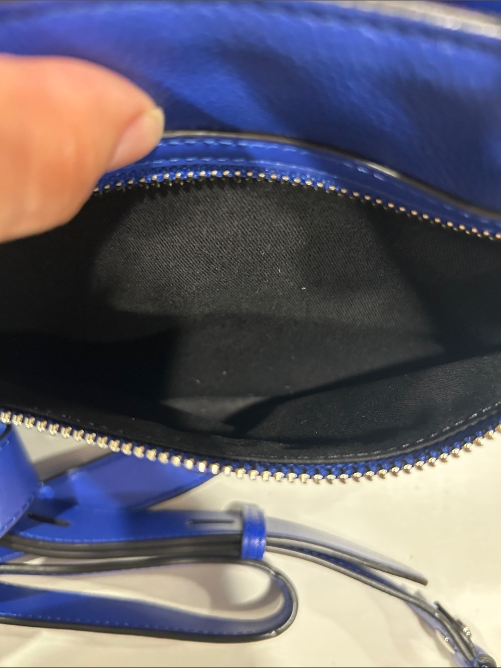 Rebecca Minkoff MICRO Bedford Zip Satchel (Bright Blue) - Picture 8 of 15